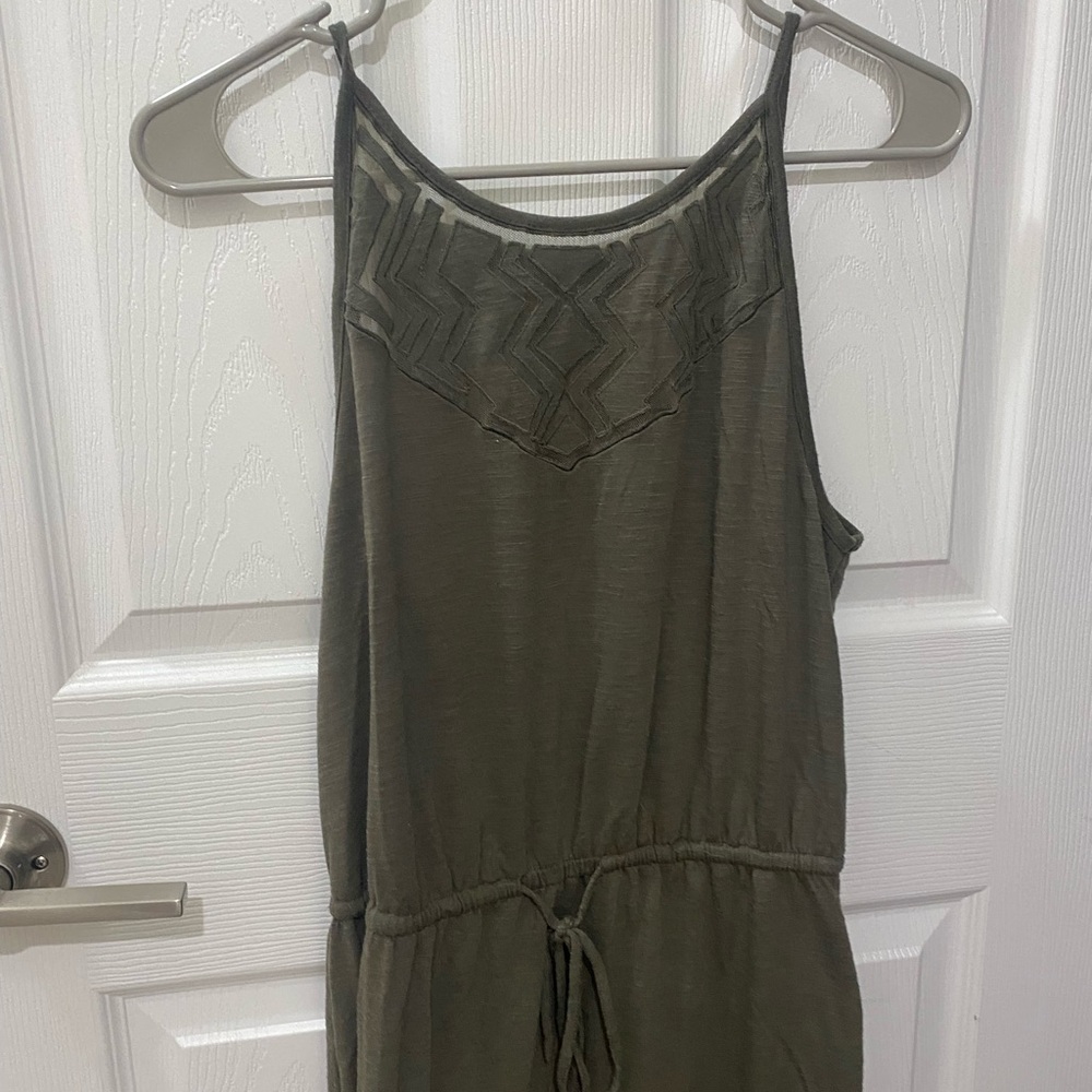 Olive Green Sleeveless dress